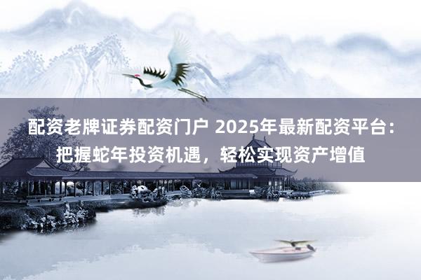 配资老牌证券配资门户 2025年最新配资平台：把握蛇年投资机遇，轻松实现资产增值